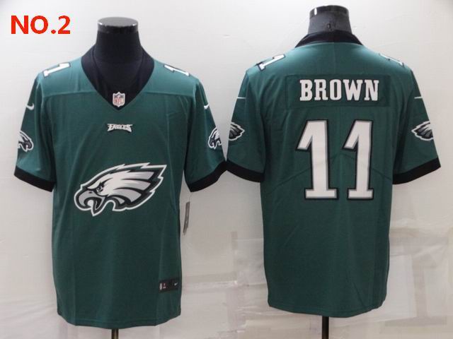 Men's Philadelphia Eagles #11 AJ Brown Jersey NO.2;